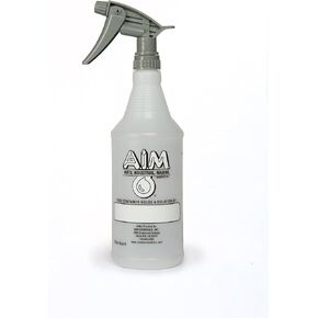 A.I.M. Chemicals Secondary Spray Bottle 32 oz - Multipurpose Spray Bottle - OSHA Global Harmonized System Labeling Guidelines, Chemical Resistant Spray Bottle