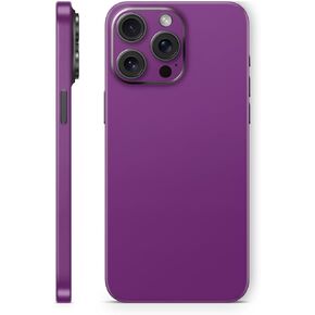 غلاف MightySkins متوافق مع هاتف Apple iPhone 15 Pro Max Full Wrap - أرجواني صلب | غطاء ملتف واقٍ ومتين وفريد ​​من نوعه من الفينيل | سهل التطبيق وتغيير الأنماط | صنع في الولايات المتحدة الأمريكية in Kuwait