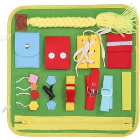 Fidget Blanket for Alzheimer's Elderly and Toddlers, Seniors Dementia Activities, Sensory Blanket, Autism, Dementia Product for Memory Loss and Anxiety Relief, Activity Apron, Fidget Toys