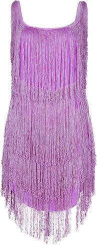 LIK EPOCH Women's Fashion Sexy Sleeveless Halter Neck Tassel Fringe Sparkly Party Dress Cocktail Evening Mini Bodycon Dress in Saudi Arabia