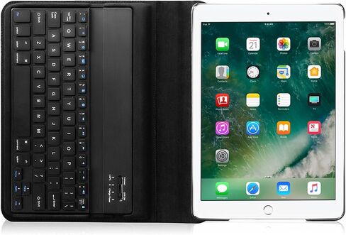 حافظة لوحة المفاتيح Fintie لجهاز iPad (الجيل السادس والخامس) 9.7 بوصة 2018 2017 / iPad Air 2 / iPad Air 1 - غطاء حامل دوار 360 درجة مع لوحة مفاتيح بلوتوث لاسلكية مدمجة، أرجواني in Saudi Arabia