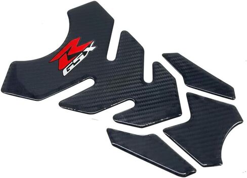 Red 3D Carbon Fiber Fuel Gas Tank Pad Sticker Decals Compatible with Suzuki GSXR 1000 750 600 250 1300 Hayabusa in Kuwait