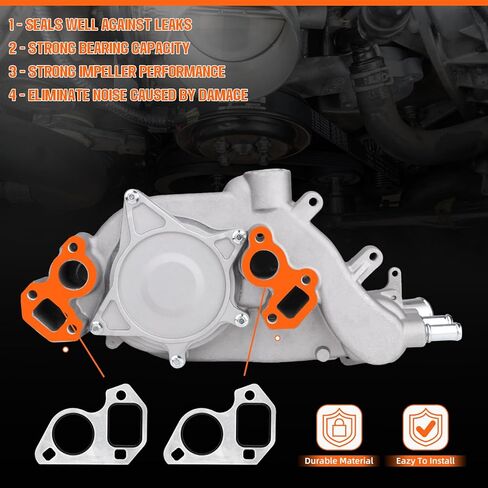 طقم مضخة مياه احترافي AW5081 مع حشيتين معدنيتين وثرموستات متوافق مع 5.7 لتر تشيفي بونتياك أفانتي كامارو كورفيت فايربيرد GTO in Kuwait