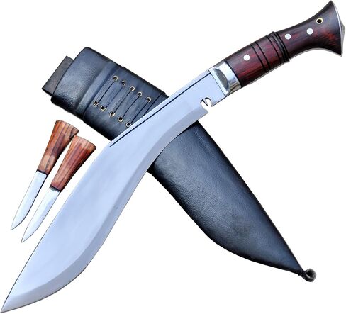 12 inches long Blade Handmade Survival kukri-khukuri-knives from Nepal-Tempered-Sharpen-Ready to use in Saudi Arabia