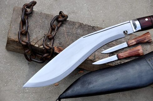 12 inches long Blade Handmade Survival kukri-khukuri-knives from Nepal-Tempered-Sharpen-Ready to use in Saudi Arabia