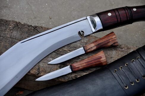 12 inches long Blade Handmade Survival kukri-khukuri-knives from Nepal-Tempered-Sharpen-Ready to use in Saudi Arabia