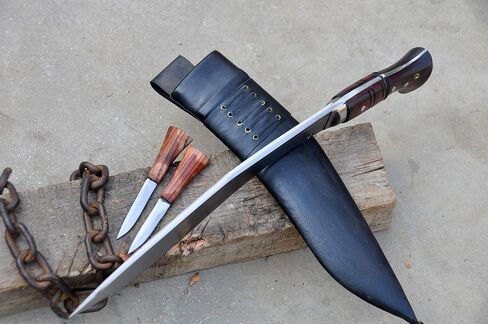 12 inches long Blade Handmade Survival kukri-khukuri-knives from Nepal-Tempered-Sharpen-Ready to use in Saudi Arabia
