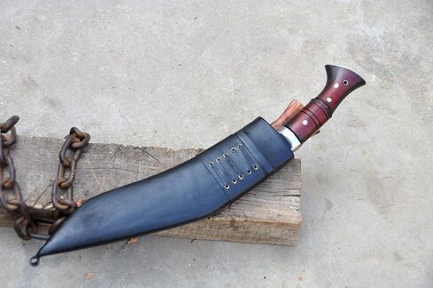 12 inches long Blade Handmade Survival kukri-khukuri-knives from Nepal-Tempered-Sharpen-Ready to use in Saudi Arabia