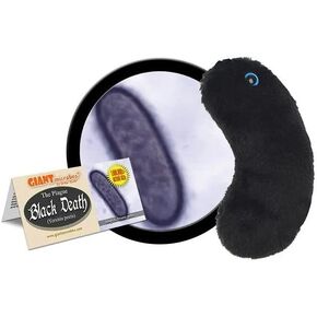 GIANTmicrobes Black Death Plush, History Teacher Gifts, Gifts for History Lovers, Gifts for History Nerds, Gift for History Buff, Funny History Gifts