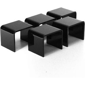 Acrylic Display Risers 2" wide MultiPack (5, black)