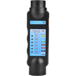 7-Way Trailer Plug Tester, 12V Trailer 7 Pin Towing Light Wire Circuit Blue Wiring Tester Plug Connector, Plug RV Connector Checker Towing Tow Bar Diagnostic Tool, Circuit Blue Wiring Tester