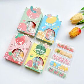 20Pcs Muticolor Adhesive Bandages,Kawaii Waterproof Band Aid,Home Emergency Aid Patches,Children Bandages Sticker Wound Plaster Adhesive Bandages