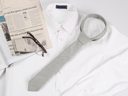 Allegra K Men's Self Tied Solid Color Formal Casual Skinny Necktie in Kuwait