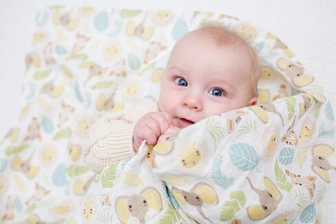 lulujo Baby Swaddle Blanket| Unisex Softest 100% Cotton Muslin Swaddle Blanket| Neutral Receiving Blanket for Girls & Boys | 47in x 47in Jungle in Saudi Arabia