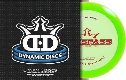 أقراص ديناميكية Lucid Trespass Disc Golf Driver، أقصى مسافة لسائق الجولف الفريسبي، أقراص الجولف للرجال والنساء، سوف تختلف ألوان الطوابع in Kuwait