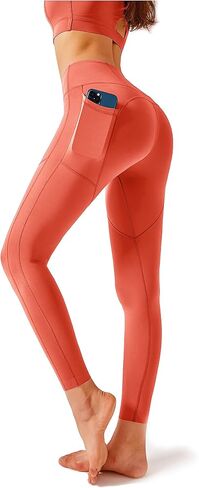 Redqenting High Waisted Seamless Leggings for Women Tummy Control, Squat Proof Workout Yoga Pants in Saudi Arabia