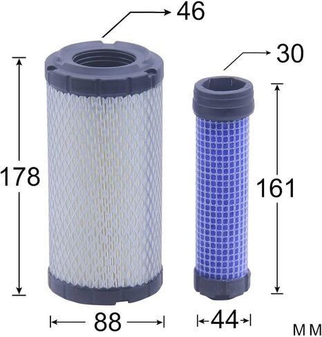 4 Set of BAHZHIHUA P822686 & P535396 Air (H&V) Filter Replaces 1403071,102558201,11013-1290,11013-7029,11013-7048,AF25550,546449,6449,RS3715,PA4632,820263 M113621,K1211-82320,K2581-82311,108-3811,7620 in Saudi Arabia