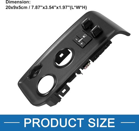 Trailer Brake Control Switch Panel 84109447 for GMC Sierra 2500 HD 2015-2019 Plastic Black in Saudi Arabia
