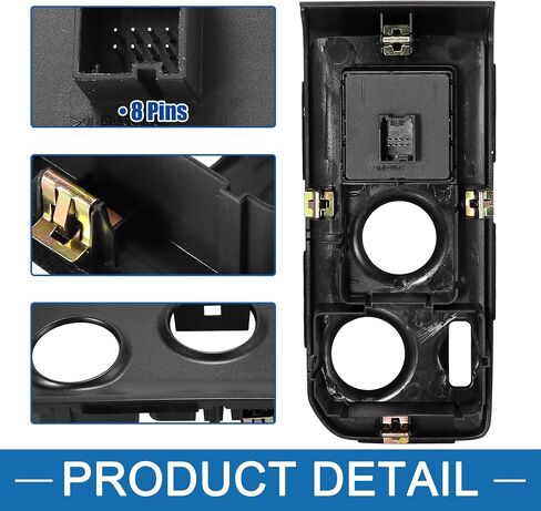 Trailer Brake Control Switch Panel 84109447 for GMC Sierra 2500 HD 2015-2019 Plastic Black in Saudi Arabia