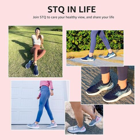 STQ Women's Slip On Walking Shoes Breathable Comfortable Sneakers in Saudi Arabia
