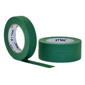 STIKK Painters Tape - 3pk Forest Dark Green Painter Tape - 1 inch x 60 Yards - Paint Tape for Painting, Edges, Trim, Ceilings - Masking Tape for DIY Paint Projects - Residue-Free Painting Tape