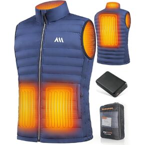 SowYee Heated Vest for Men,Heated Jacket with Battery Pack Included 20000mAh,Lightweight Heating Clothing for walking