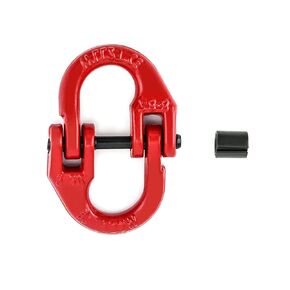 Grade 100 Forged Alloy Steel Hammerlock Coupling Link Connecting Link 5/8" 22,600 lbs Safety Chain Connecting Link,Max Break Capacity 90,400 LBS, Pack of 2