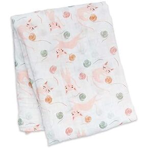 lulujo Baby Swaddle Blanket| Unisex Softest 100% Cotton Muslin Swaddle Blanket| Neutral Receiving Blanket for Girls & Boys | 47in x 47in Jungle