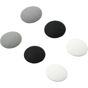 Door Stoppers Wall Protector - 6 Pcs Transparent Round Durable Silicone Door Knob Guard with Strong Adhesive for Kitchen Cabinets
