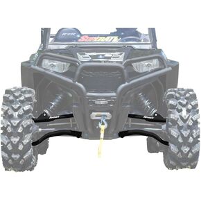SuperATV Heavy Duty High Clearance A-Arms for Polaris RZR S 900 / RZR 4 900 (2015-2016) - 1.5" Offset - Black