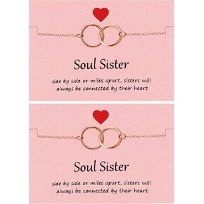 Sister Bracelet for Girls Sister Birthday Gifts Big Sister Litter Sister Gifts form Sister Friendship Bracelets Gifts for Friends Sister BFF Pink Jewelry Stuff