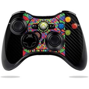 MightySkins Carbon Fiber Skin for Microsoft Xbox 360 Controller - Street Dino | Protective, Durable Textured Carbon Fiber Finish | Easy to Apply, Remove, and Change Styles | Made in The USA