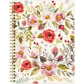 Spiral Journal Notebook for Women,A5 College Ruled Notebooks 6"x 8.4", 120 Pages Lined Journal with Premium Thick Paper,Perfect for School Office Home Gifts(Watercolor Cactus)