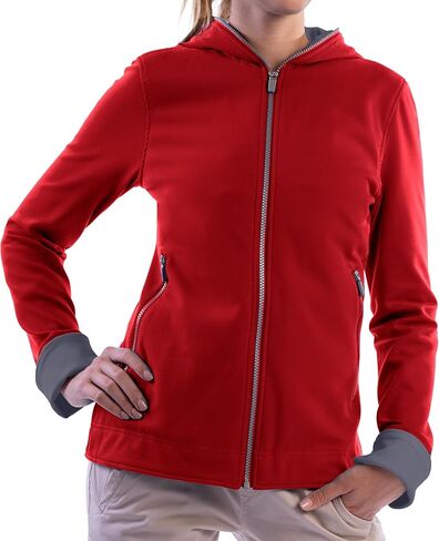 SCOTTeVEST Chloe Glow Hoodie للنساء - 18 جيوب مخفية - سويت شيرت خفيف الوزن بسحاب للسفر والمزيد in Saudi Arabia