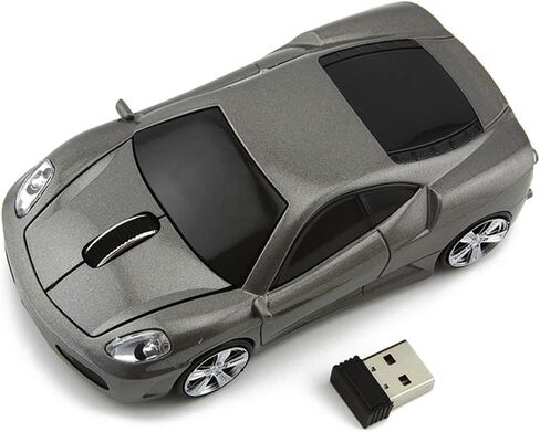 Wireless Car Mouse Computer Mice, 3D Sports Car Shape Optical Mouse, Ergonomic Desktop Laptop Mouse for FLL (Blue) in Saudi Arabia