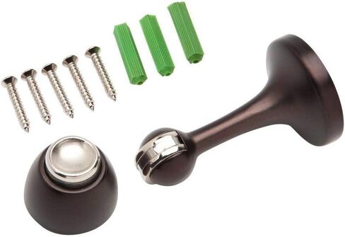 Magnetic Door Stop 3in. Catch Protects and Holds Premium-Grade (3-Pack, Oil-Rubbed Bronze) in Saudi Arabia
