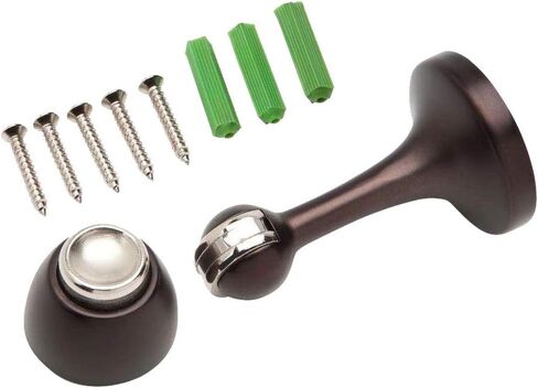 Magnetic Door Stop 3in. Catch Protects and Holds Premium-Grade (3-Pack, Oil-Rubbed Bronze) in Saudi Arabia