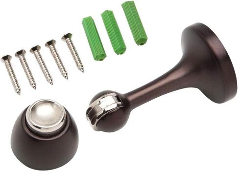 Magnetic Door Stop 3in. Catch Protects and Holds Premium-Grade (3-Pack, Oil-Rubbed Bronze) in Saudi Arabia