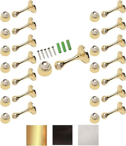 Magnetic Door Stop 3in. Catch Protects and Holds Premium-Grade (3-Pack, Oil-Rubbed Bronze) in Saudi Arabia