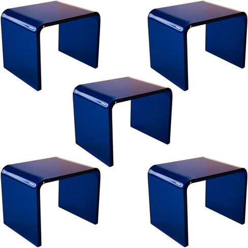 Acrylic Display Risers 2" wide MultiPack (5, black) in Saudi Arabia