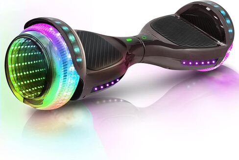 6.5" Hoverboard for Kids Ages 6-12, Bluetooth Hover Board with Tunnel Light Style Wheels & Non-slip Footpads, UL2272 Safety Certified in Saudi Arabia