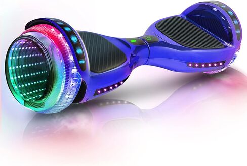 6.5" Hoverboard for Kids Ages 6-12, Bluetooth Hover Board with Tunnel Light Style Wheels & Non-slip Footpads, UL2272 Safety Certified in Saudi Arabia