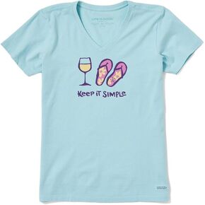 Women's Sew Much Love Short Sleeve Crusher Vee
