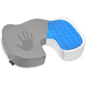 Elantrip Ergonomic Memory Foam Seat Cushion Superior Comfort U-Shaped Coccyx Support for Office Chairs, Car Seats, and Home Use Non-Slip, Washable Cover for Sciatica and Tailbone Pain Relief, Black