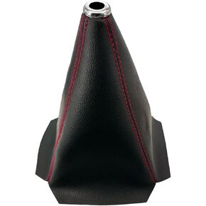 Car Shift Knob Dust Cover, Leather Manual/Automatic Gear Shift Cover, Universal Shift Knob Boot Dust Cover, Car Interior Decorative Accessories for Most Car Truck SUV(Black line)