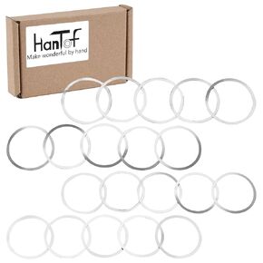 Barrel Nut Shim Kit, Barrel Shim Nuts Free Float Spacers Adjustment .001" .002" .003" .004" Thickness (20 Pack)