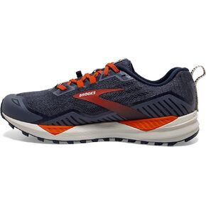 Brooks Men's Stroke Running Shoe, Navy Orange Pelican, 11