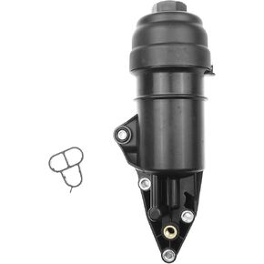 A-Premium Oil Filter Housing Cap Assembly Compatible with Audi A4 2005-2008, A4 Quattro 2005-2012, Q5, Q7, A5 Quattro, A6, A6 Quattro, A7 Quattro, A8, A8 Quattro, S4, S5, SQ5, RS5, Replace# 06E115405A