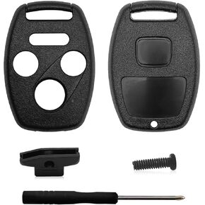 Key Fob Keyless Entry Remote Shell Case & Pad, Only Shell Case & Pad Compatible with Honda Accord/Pilot/CR-Z/Fit/Odyssey/Civic/Ridgeline/CR-V