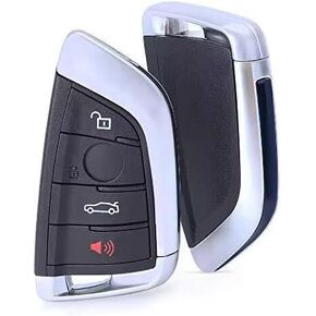keyless entry remote car key Shell Case 4 Button fob replacement for BMW X1 X4 X5 X6 2014-2018 NBGIDGNG1,JUST A EMPTY SHELL